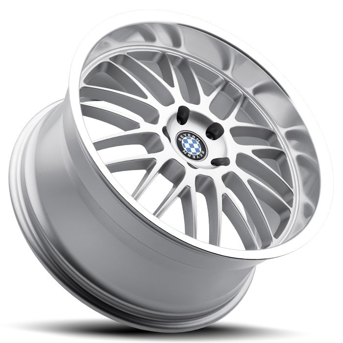 Velgen Beyern Mesh 19x8,5 5x120 ET30 Zilver + Machined Rand