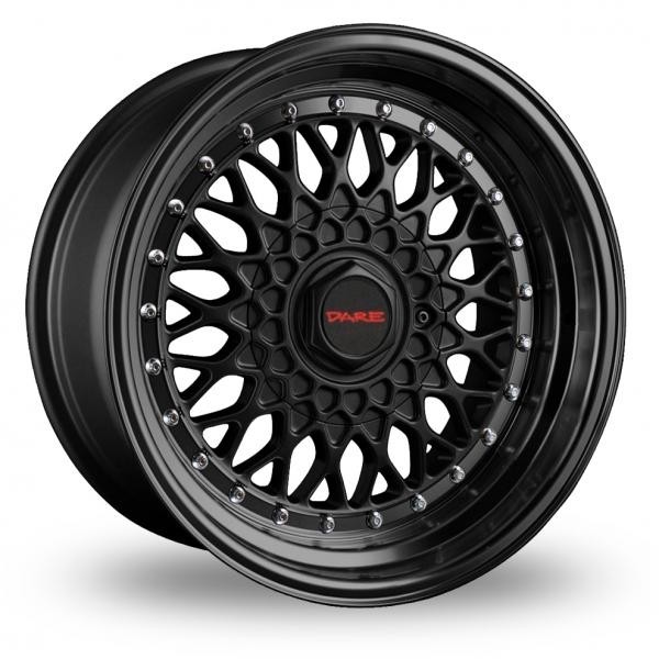 Dare DR-RS Zwart Chroom Boutjes 7,5x17 4x100 ET35
