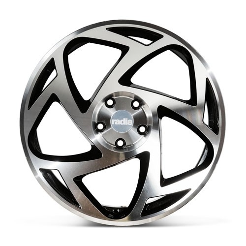 RADI8 S5 8.5x19 5x120 35 Gloss black machine face 72,56 Velgen