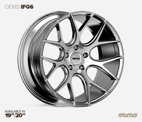 OEMS IFG 6 20X8.5 5X120 35 MACHINED SILVER VELGEN