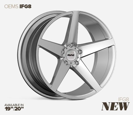 OEMS IFG8 20X10 5X120 38 MACHINED SILVER VELGEN