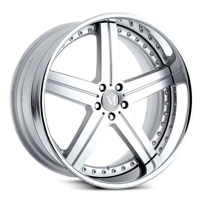 Velgen Mandrus Stuttgart 20x8,5 5x112 ET42 Zilver Machined Face